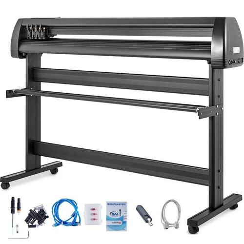 Machine de Découpe et de Traçage de Vinyle-Duoku-53 pouces avec Logiciel Signmaster-Alimentation Papier 1350 mm, Support Inclus