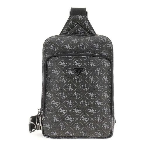 GUESS Sac en bandoulière noir gris pour homme - Milano Crossover Dark Black 300604