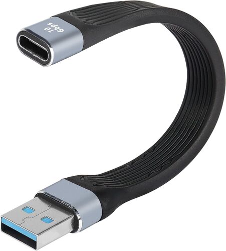 KALANKA-Câble USB C type C femelle vers USB 3.0 A mâle, adaptateur de type C femelle vers USB mâle avec transfert de données haute vitesse pour ordinateur portable, banque d'alimentation
