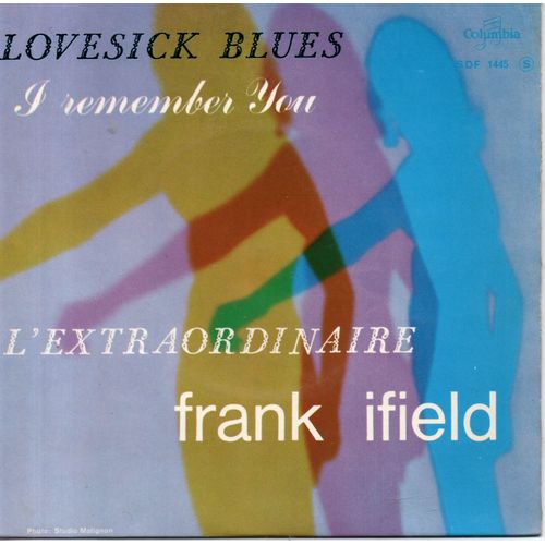 Frank Ifield "Lovesick Blues " Vinyle 45 T 17 Cm - Ep - Pathé Marconi Emi
