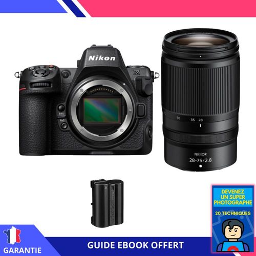 Nikon Z8 + Z 28-75mm f/2.8 + 1 Nikon EN-EL15c + Ebook 'Devenez Un Super Photographe' - Hybride Nikon