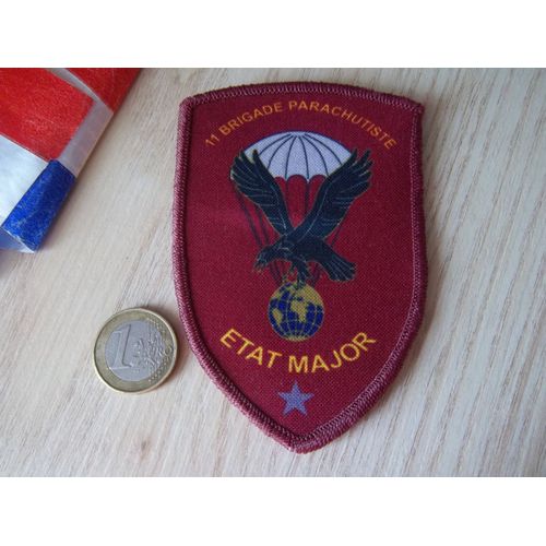 Écusson 11 Éme Brigade Parachutiste État Major Une Étoile Insigne Tissu