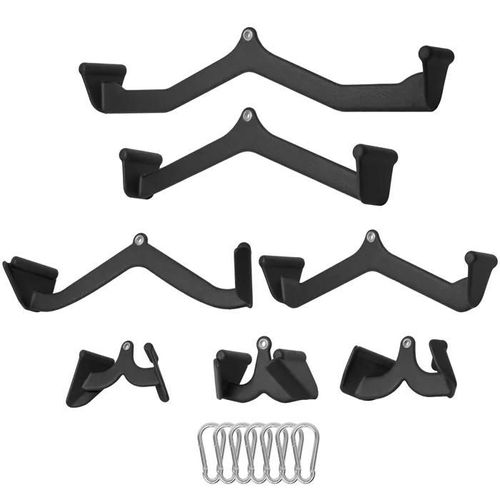 Ensemble D'accessoires Pour Tractions Latérales-Duoku-Barres De Machine À Câble 7 Pièces-Pour Salle De Sport À Domicile