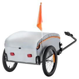 Remorque À Vélo-Duoku-Capacité De 100 Lb-Polyvalente Pour Les Aventures, Avec Caractéristiques De Sécurité Et Attelage Universel