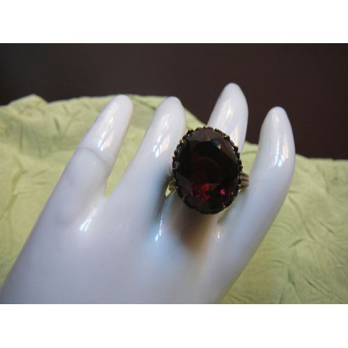 Bague Fantaisie Artisanale Pierre Violette