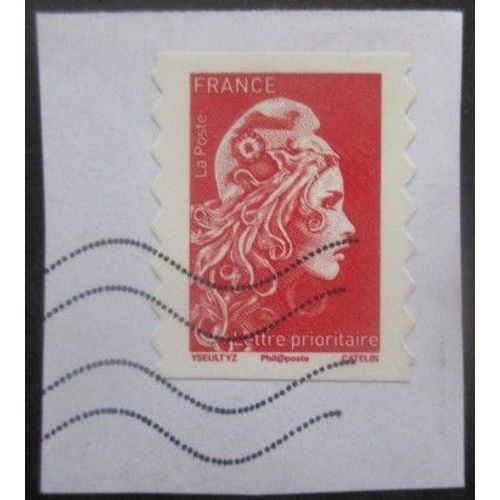 France Autoadhésif N°1599 Marianne L'Engagée Oblitéré