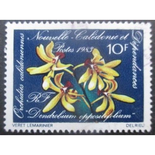 Nouvelle-Caledonie N°466 Orchidées Oblitéré