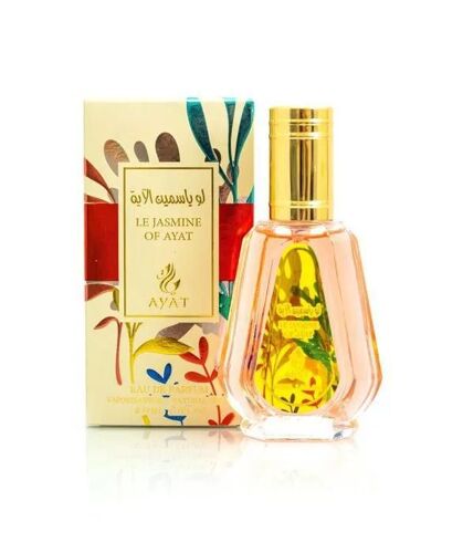 Eau De Parfum Le Jasmin De Ayat Perfumes – 50 Ml – Femme – Ambre, Jasmin, Safran, Rose, Bois D’Agar 