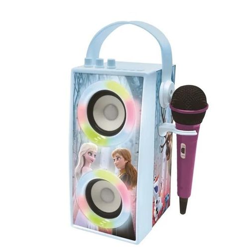 LA REINE DES NEIGES Enceinte Tendance Bluetooth portable avec micro et effets lumineux LEXIBOOK