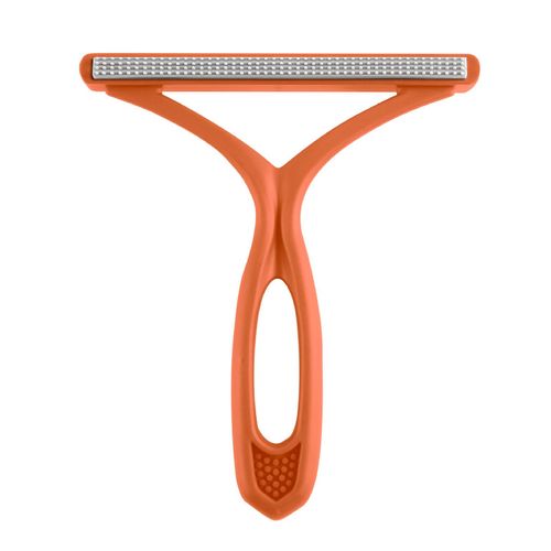 Rasoir anti-peluches double face pour vêtements,rasoir pour tapis,pull,tissu pelucheux,grattoir,brosse,fourrure d'animaux,outils de nettoyage - Type A Orange