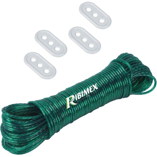 KALANKA-Ribiland PRIEC404 - Fil pour étendoir à Linge, Ø 3 mm x 40 m, Vert