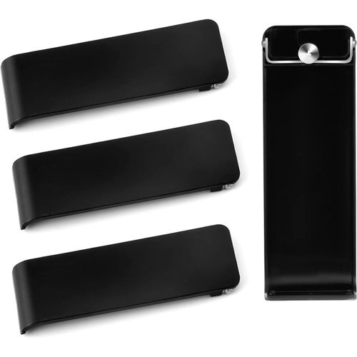 4 Pièces Support Arrière pour Nintendo Switch,Support de la Coque Arrière de la Béquille Accessoire Remplacement de la Béquille Compatible avec Switch Consoles (Noir)