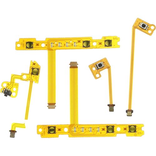 5PCS Câble Flexible Bouton ZL ZR SL SR L Bouton Clé Ruban Flex Câble Compatible avec Nintendo Switch Compatible avec Joy-Con Controller 5 In1 Pièces de Rechange