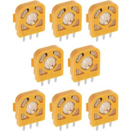 8pcs 3 Broches 3D Joystick Potentiomètre de Coupe Potentiomètre de Coupe Résistance Module de Doigt Compatible avec PS3 Compatible avec PS4, Orange