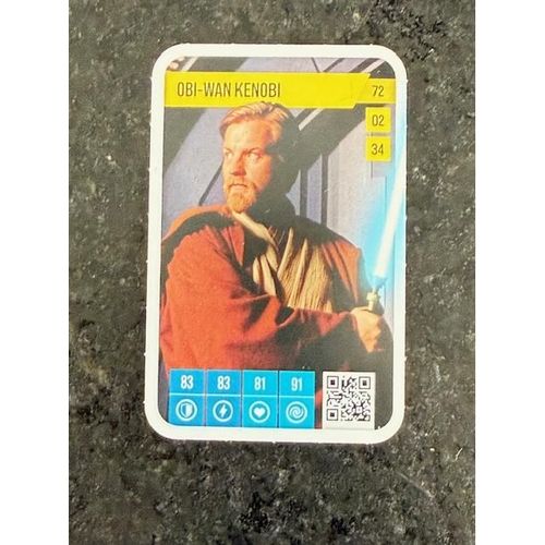 Carte Auchan Star Wars Puissante Est La Force : Obi-Wan Kenobi