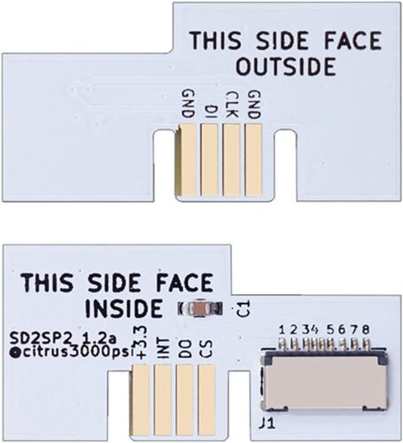 Adaptateur de carte micro SD professionnel lecteur de carte TF pour Game Cube SD2SP2 SDLoad SDL adaptateur (blanc)