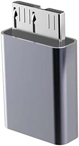 Adaptateur USB-C sur USB 3.0 Micro B, Prise enfichable, Super-Vitesse 5 Gbit/s, Aluminium, Couleur: Gris de l'espace