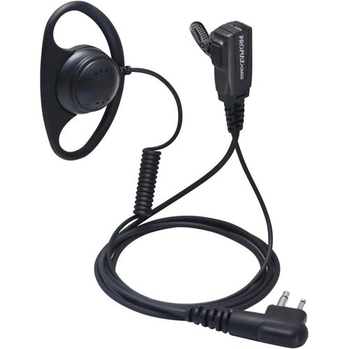 KALANKA-Oreillette Talkie Walkie Compatible avec Motorola CP040 DP1400 GP300 GP88 GP68 CT150 Pro1150, 2 Broches Écouteurs avec Micro PTT pour Radio, Oreillette de Sécurité en Forme D