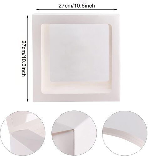 Boîte Ballon Cube - Baby Shower, Anniversaire - 4 Boîtes Transparentes Avec 52 Lettres (2 Ensembles De A-Z), Boîte à Ballon Lettre Pour Décoration