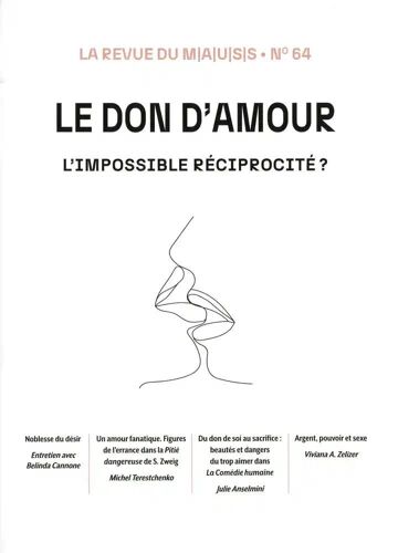 Le Don D'amour - L?Impossible Réciprocité ?