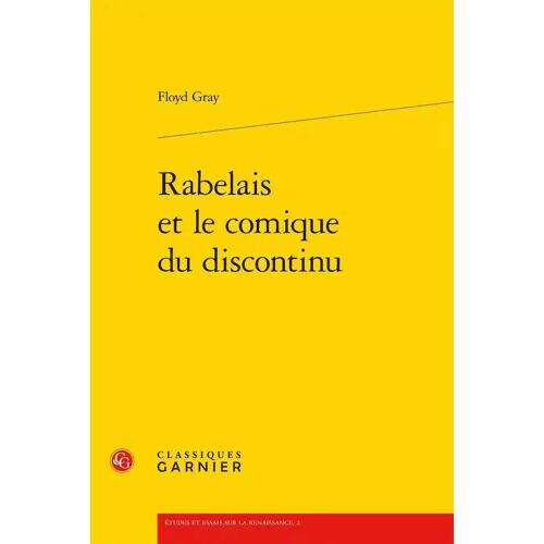 Rabelais Et Le Comique Du Discontinu