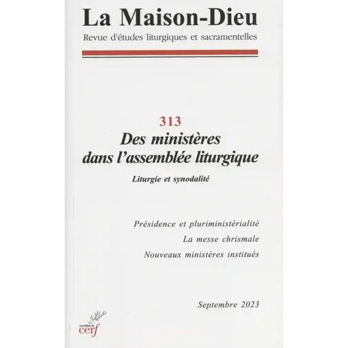 Revue La Maison-Dieu - 313