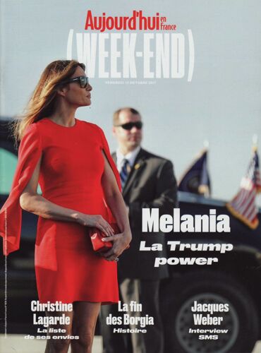 Aujourd'hui Week-End / 13-10-2017 N°5810 : Christophe Willem (1p) Melania Trump (10p) Beck (1p)