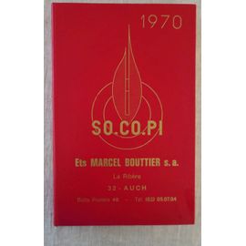 Agenda 1970 . So.Co.Pi . Ets Marcel Bouttier S.A. Auch