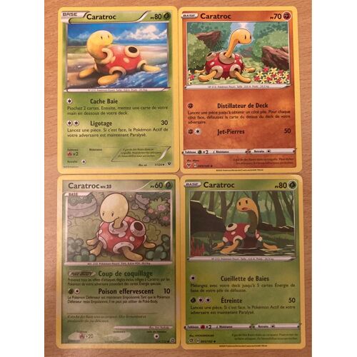 (3098) 4x Caratroc (Pokemon) 