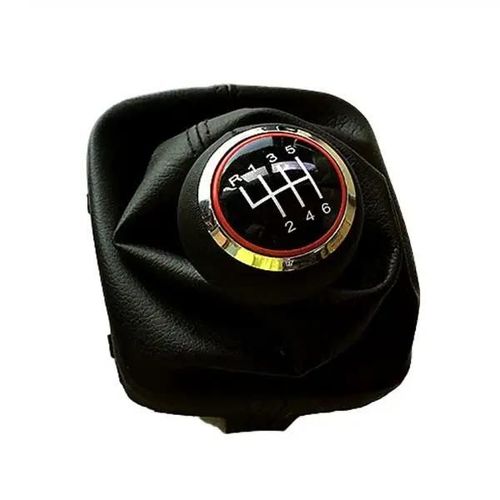 6 Vitesses - Pommeau De Levier De Vitesse Manuel Mt 6 Vitesses, 5 Vitesses, Avec Capuchons Rouges En Cuir, Pour Audi A3 S3 8p S Line Sportback