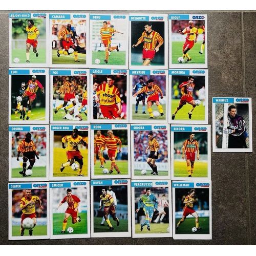 21 Cards Rc Lens Racing Club Stars 🔴🟡 Rookie 1990´ Onze Mondial Ligue 1