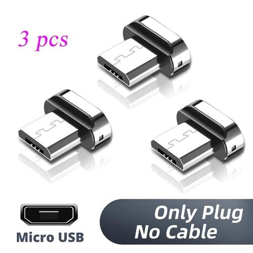 Fonken Câble Magnétique 3a Usb Chargeur De Téléphone Magnétique Cordon De Données Câble Usb Type C Aimant Câble De Charge Rapide Fil De Charge Micro Usb.For Micro Usb.1m(3.3ft)