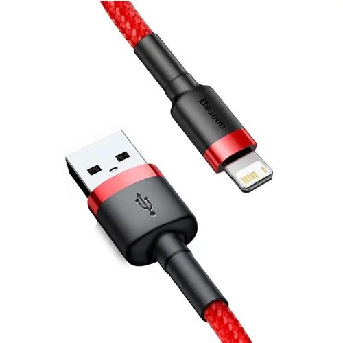 Câble Usb Baseus Pour Iphone14 13 12 11 Pro Max Xs X 8 Plus Câble 2.4A Câble De Charge Rapide Pour Câble De Chargeur Iphone Ligne De Données Usb.Red.0,5 M