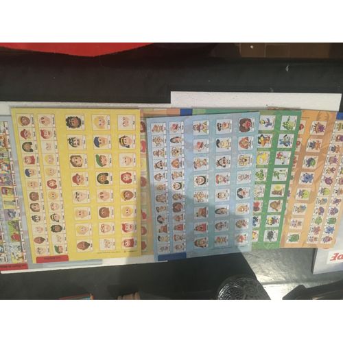 Lot De 6 Feuilles De Personnages Pour Le Jeu Qui Est-Ce Électronique Mb Jeux