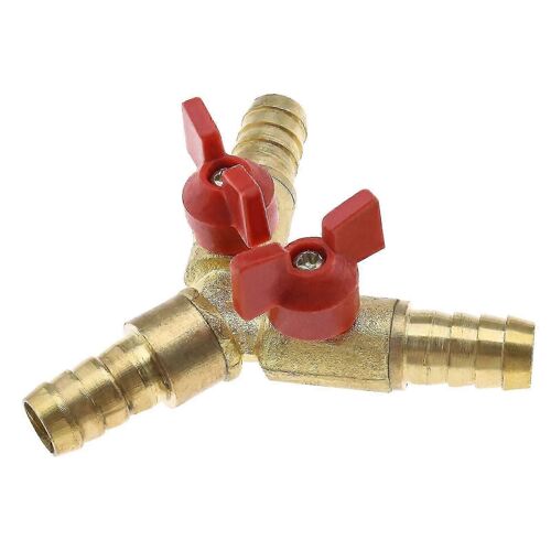 Raccord tuyau Y 10mm laiton - Connecteur 3 voies - Air eau gaz compatible