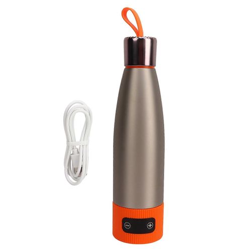 Chauffe-Biberon Thermostatique 350 Ml En Acier Inoxydable Avec Affichage De La Température, Orange