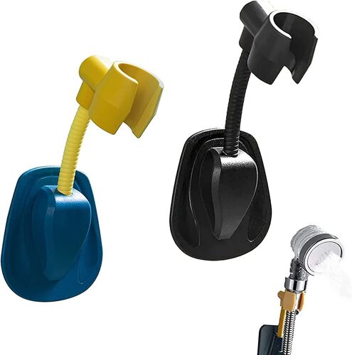 Lot de 2 Supports de Douche à Ventouse Pivotants - Universel - ABS - de Remplacement