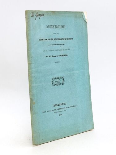 Observations Au Sujet De La Dissertation Sur Deux Rocs Branlants Du Nontronais