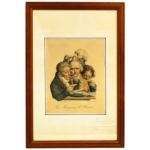Les Mangeurs D'huîtres [ Lithographie Originale En Couleurs ]