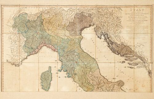 Italy With The Addition Of The Southern Parts Of Germany As Far As Pettau In Stiria ; Murlakia, Dalmatia, The Adjacent Countries, And All The Illyric