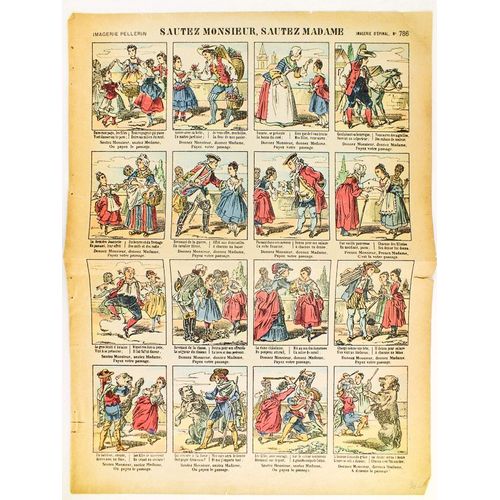 Sautez Monsieur, Sautez Madame. Imagerie D'epinal N° 786