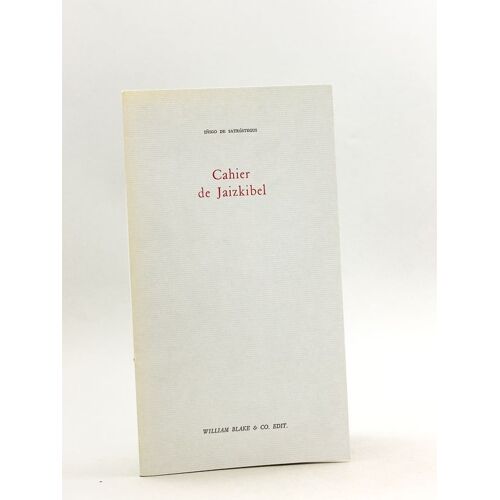 Cahier De Jaizkibel [ Edition Originale - Livre Dédicacé Par L'auteur ]