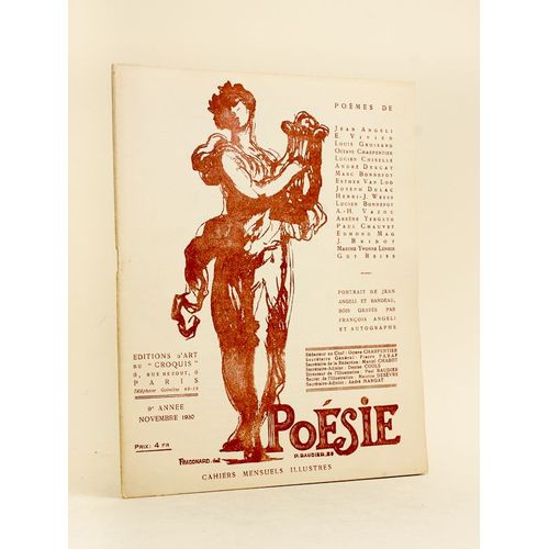 Poésie. Cahiers Mensuels Illustrés. 9e Année N° 11 - Novembre 1930 [ Dans Ce Cahier : ] Jean Angeli ; E. Vivien ; Louis Groisard ; Octave Charpentier
