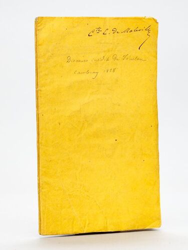 Discours Prononcé Par Fénelon, Archevêque De Cambrai, Le Jour De La Bénédiction De M. Dambrines, Abbé Du S.-Sépulcre, À Cambrai [ Edition Originale ]