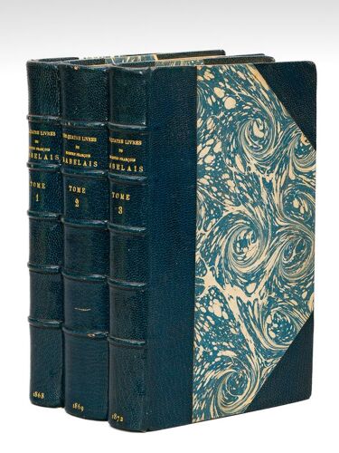 Les Quatre Livres De François Rabelais Suivis Du Manuscrit Du Cinquième Livre (3 Tomes - Complet)