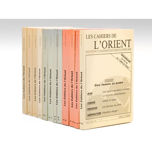 Les Cahiers De L'orient (N° 1, 2, 3, 4 6, 7, 8-9, 10, 11, 12, 13 : Du Premier Trimestre 1986 Au Premier Trimestre 1989, Sans Le Premier Trimestre 198