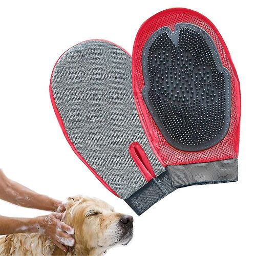 Pet Brush Gloves, Grooming Gloves, Clean Bath & Massage Brush Gloves Epilator For Dogs And Cats