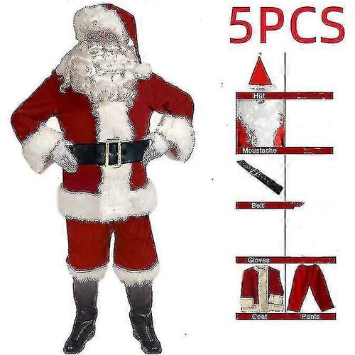 Costume De Père Noël Pour Homme, Costume De Père Noël Pour Adulte