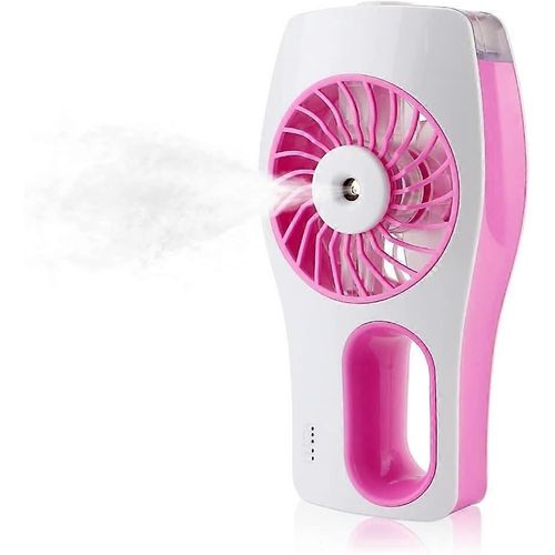 Ventilateur brumisateur personnel, rose