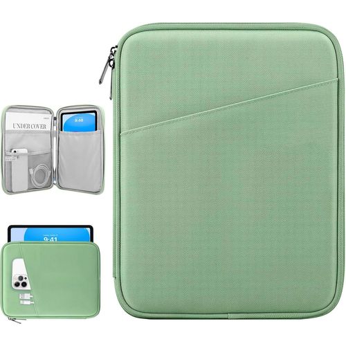 9-11 Pouces Tablette Housse Pochette Pour Ipad 10é Gén 10,9"",Ipad (A16) 11"",Ipad Air/Pro 11"",Ipad 9/8/7é Gén 10,2"",Ipad Air 5/4 10,9"",Galaxy Tab A9+ 11""/S9 Fe,Tab M11 11"",Vert Foncé